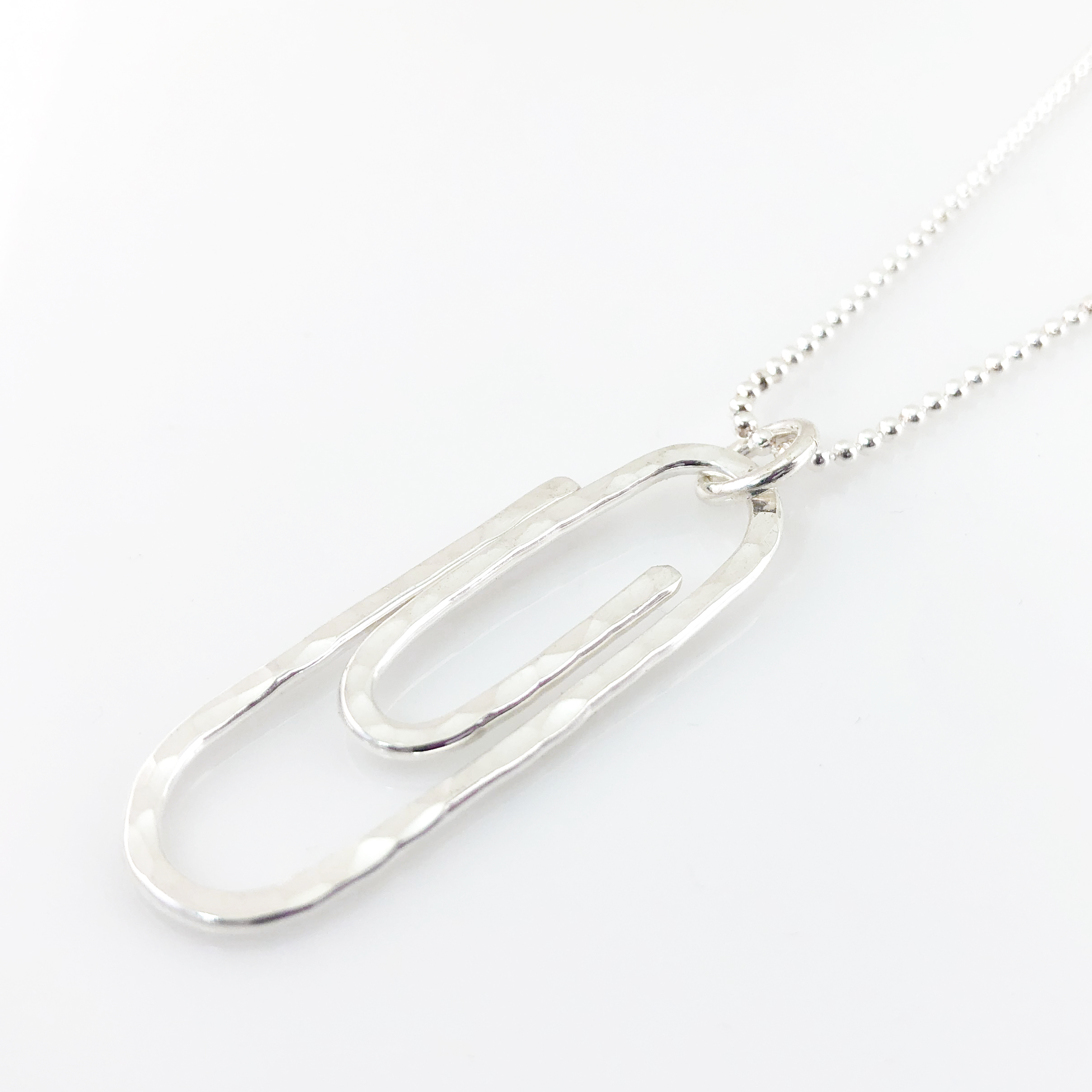 Paper Clip Necklace | sterling silver (Ready to Ship)